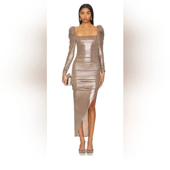 ASTR The Label Vanozza Dress in Pewter Size XL NWT - Picture 1 of 12